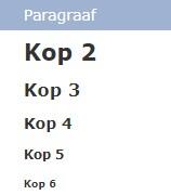 HTML koppen in CMS - Emixion